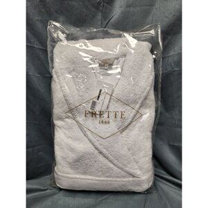 Frette Essential Unito Shawl Collar Bathrobe Cotton White Size M NEW WITH TAGS!